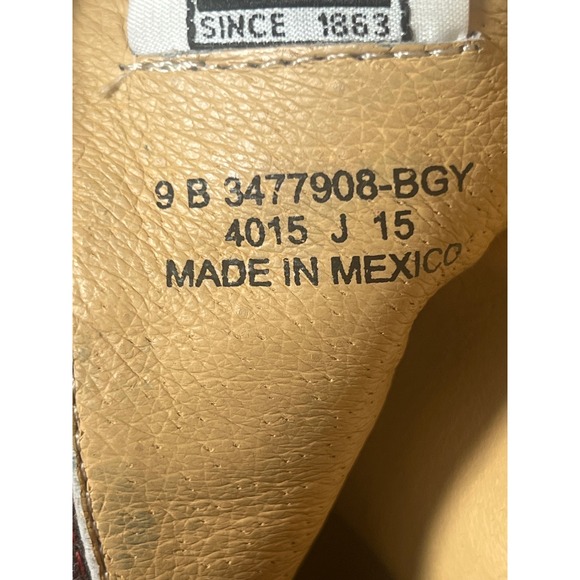 FRYE Melissa Red Leather Short Cowboy Western Boots Side Zip Button Women Size 9 - Picture 10 of 11